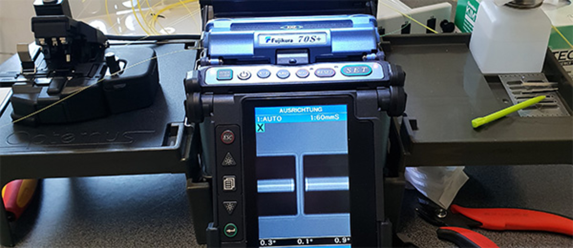 LWL-Installation bei Elektro Schumacher GmbH in Bayreuth